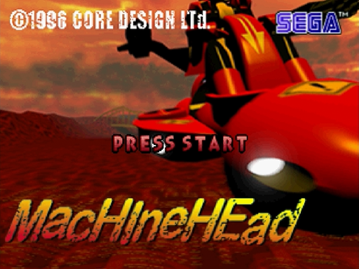 Machine Head title screen for Sega Saturn